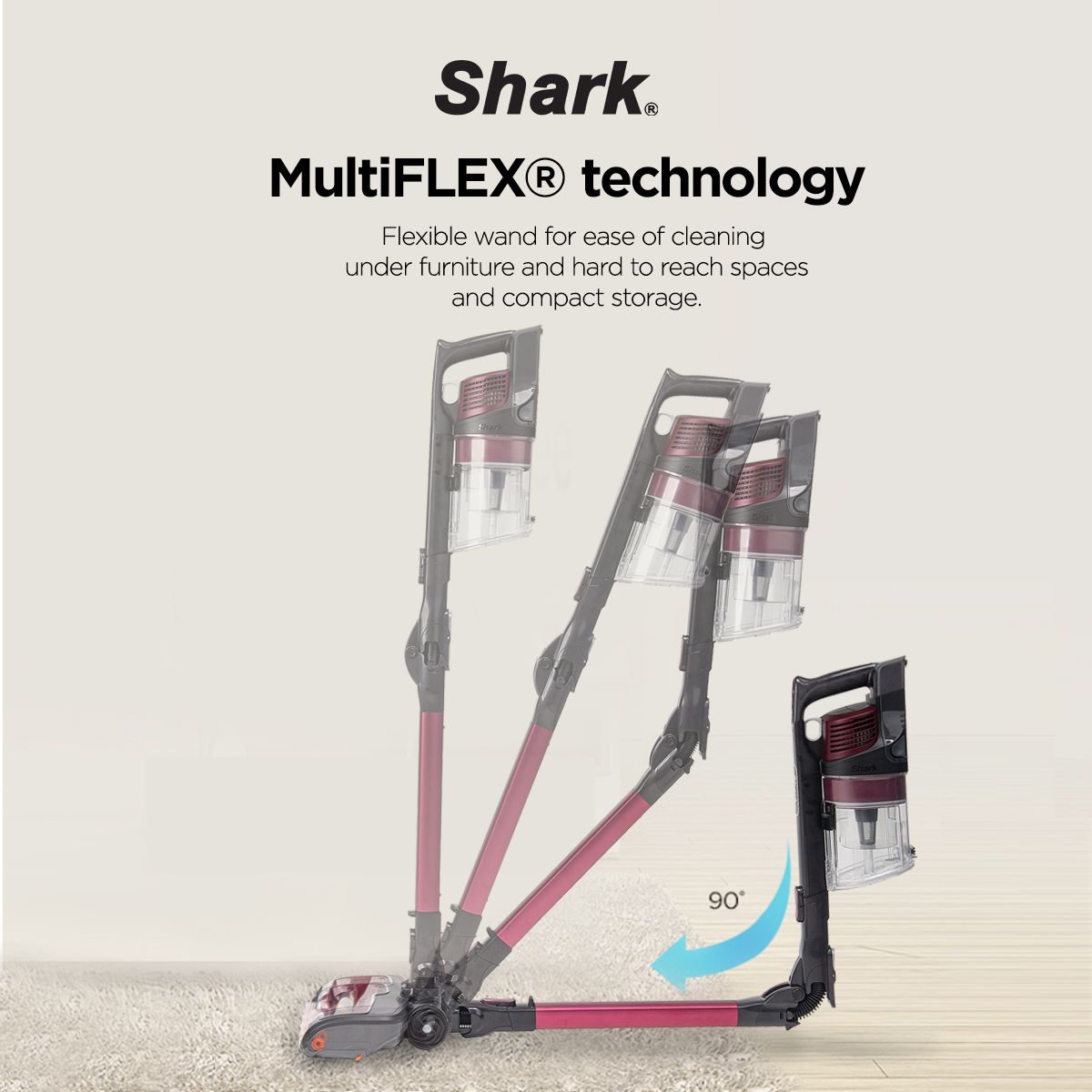 Shark Cordless Vacuum with Self Cleaning Brushroll IZ202 Shark