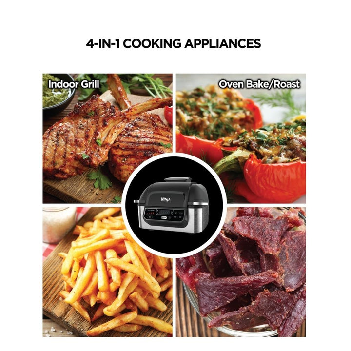 Ninja AG301 Foodi 5-in-1 Indoor Grill with Air Fry, Roast, Bake