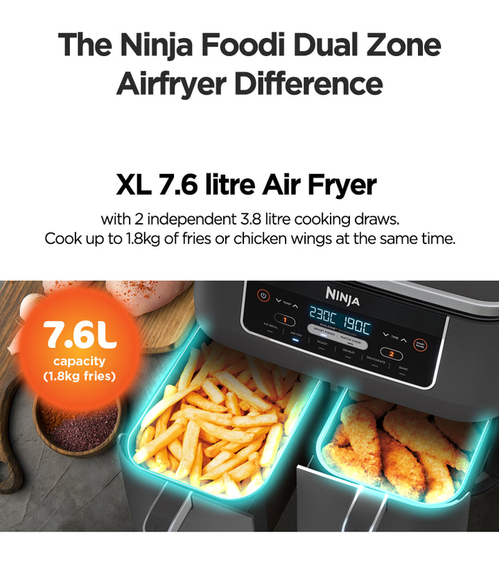 Ninja Foodi Dual Zone 7.6L Air Fryer Review